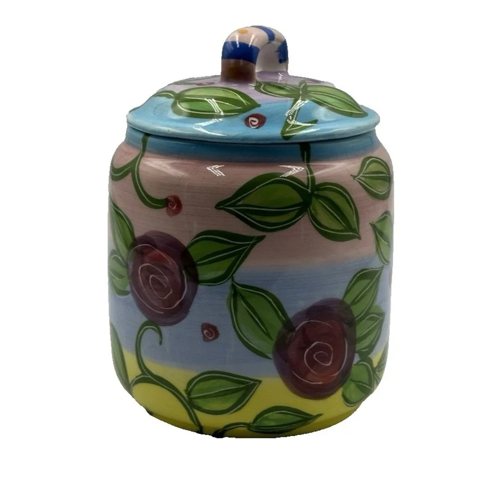 Porcelin‎ Ceramic Jar by Chaleur Karen Gelff with lid 6